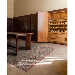 Tappeto contemporaneo beige Righe in iuta naturale intrecciato a mano 200x300cm