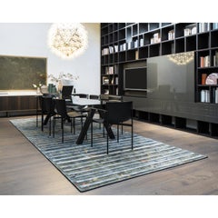 Tappeto Contemporaneo Design Biofilico Righe Verde by Deanna Comellini 300x400cm