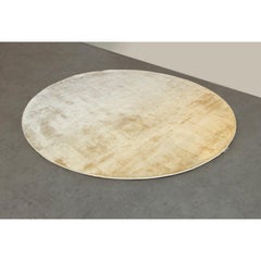 Tappeto contemporaneo design italiano giallo degradè by Deanna Comellini ø 250cm