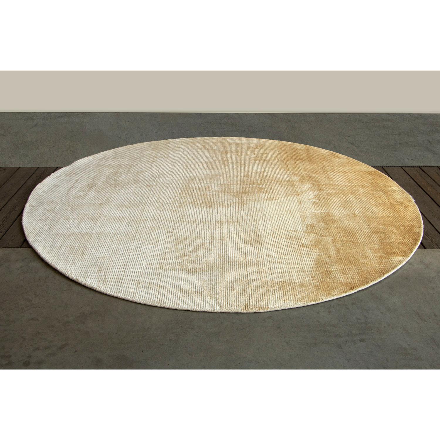 Modern Tappeto contemporaneo design italiano giallo degradè by Deanna Comellini ø 250cm For Sale