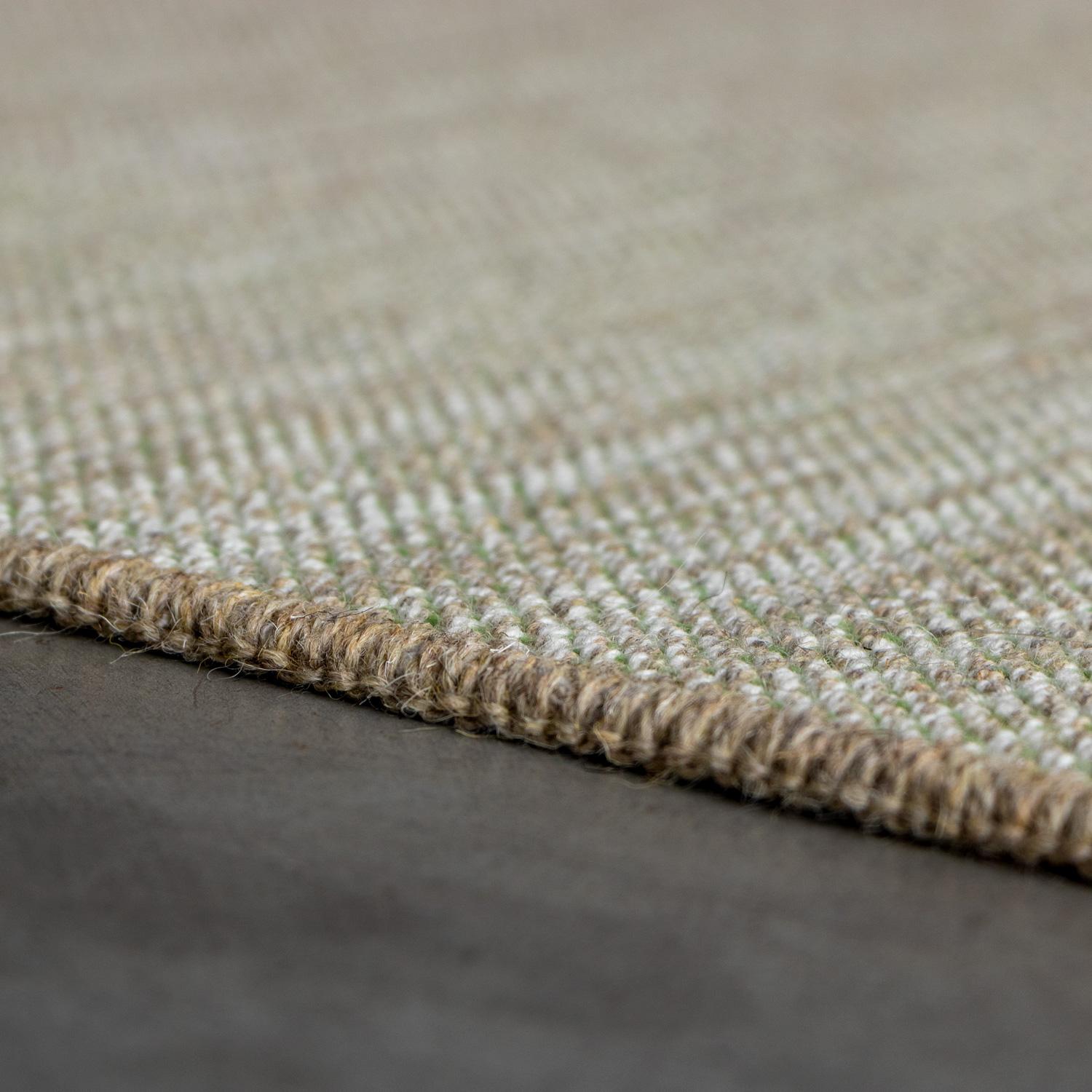 Modern Tappeto Contemporaneo Righe Melange Beige Lana by Deanna Comellini 250x350 cm For Sale