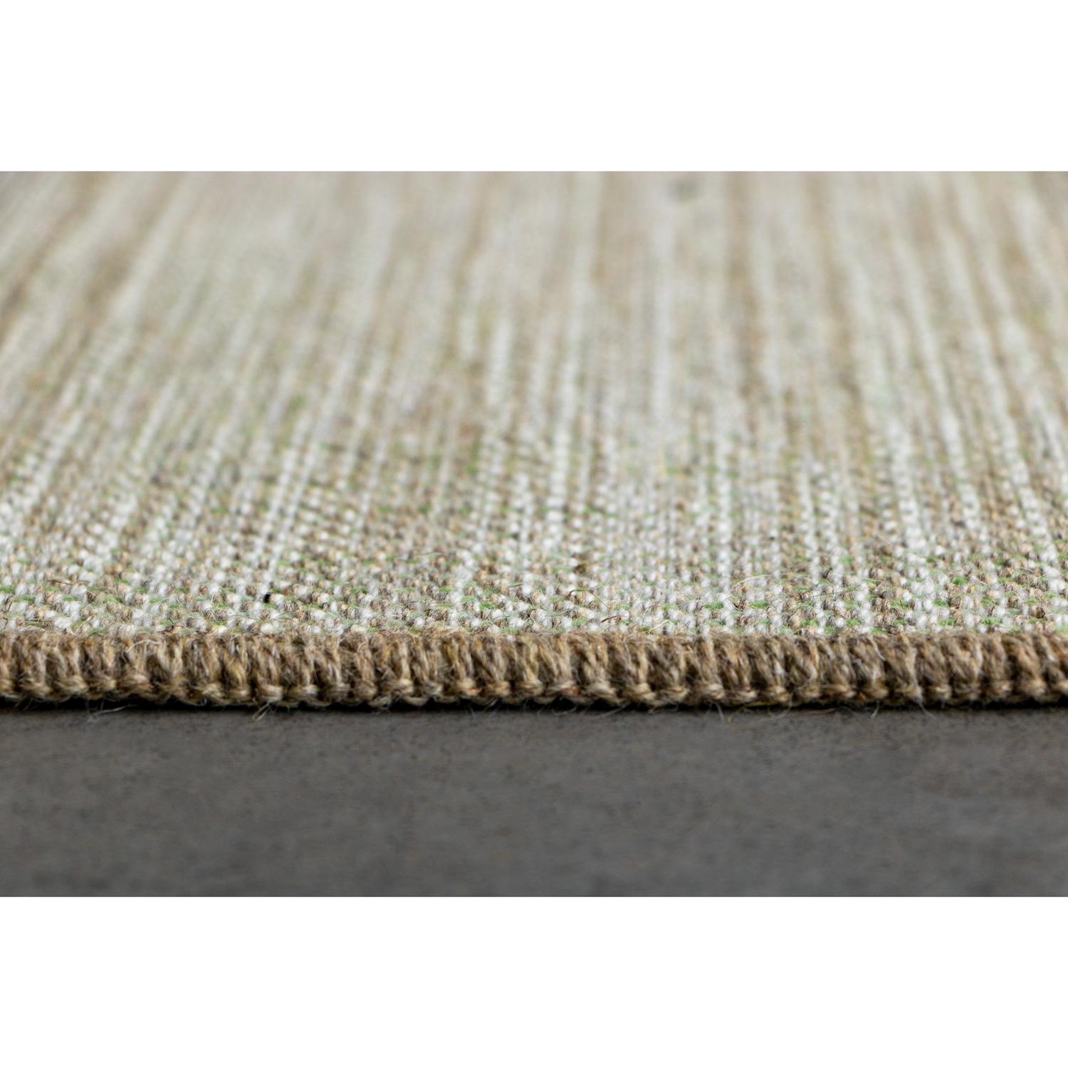 Contemporary Tappeto Contemporaneo Righe Melange Beige Lana by Deanna Comellini 250x350 cm For Sale