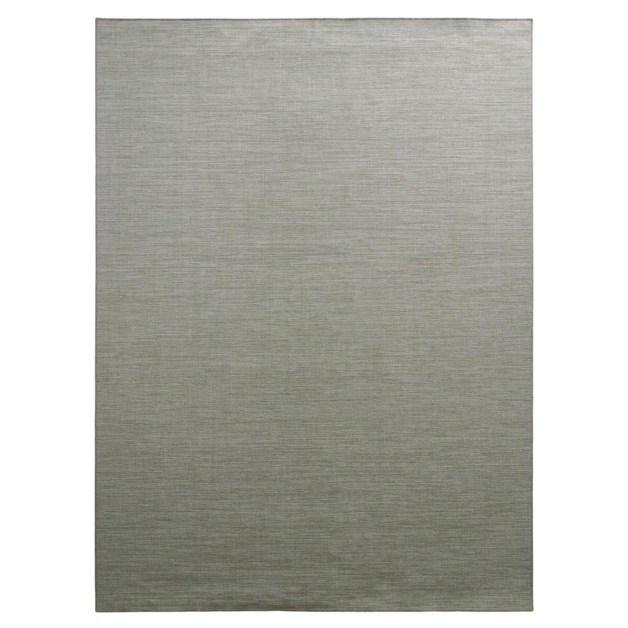 Tappeto Contemporaneo Righe Melange Beige Lana by Deanna Comellini 250x350 cm