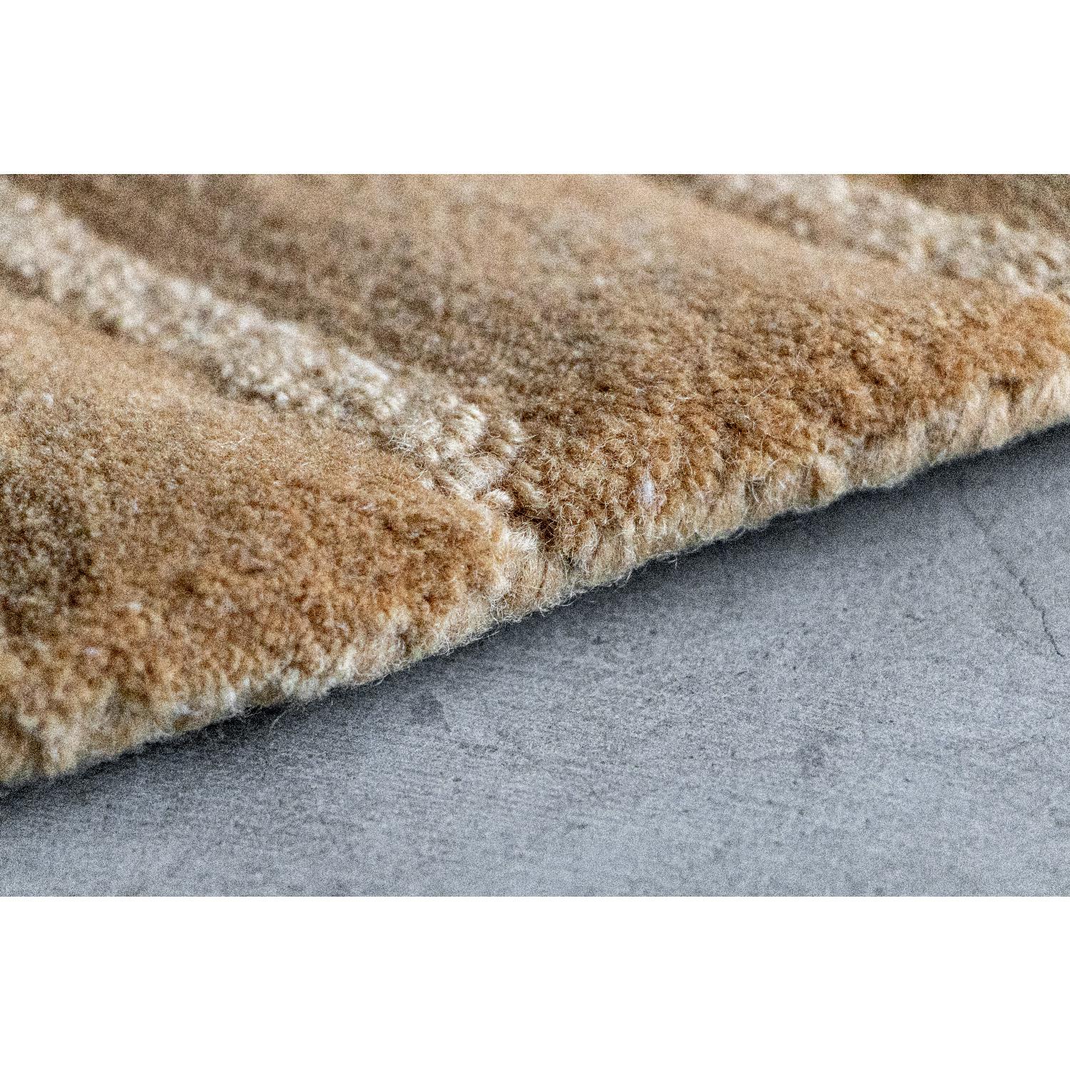 Tappeto Vertrag lana nylon rotondo sabbia organico von Deanna Comellini ø 240cm (Indisch) im Angebot