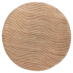 Tappeto Vertrag lana nylon rotondo sabbia organico von Deanna Comellini ø 240cm