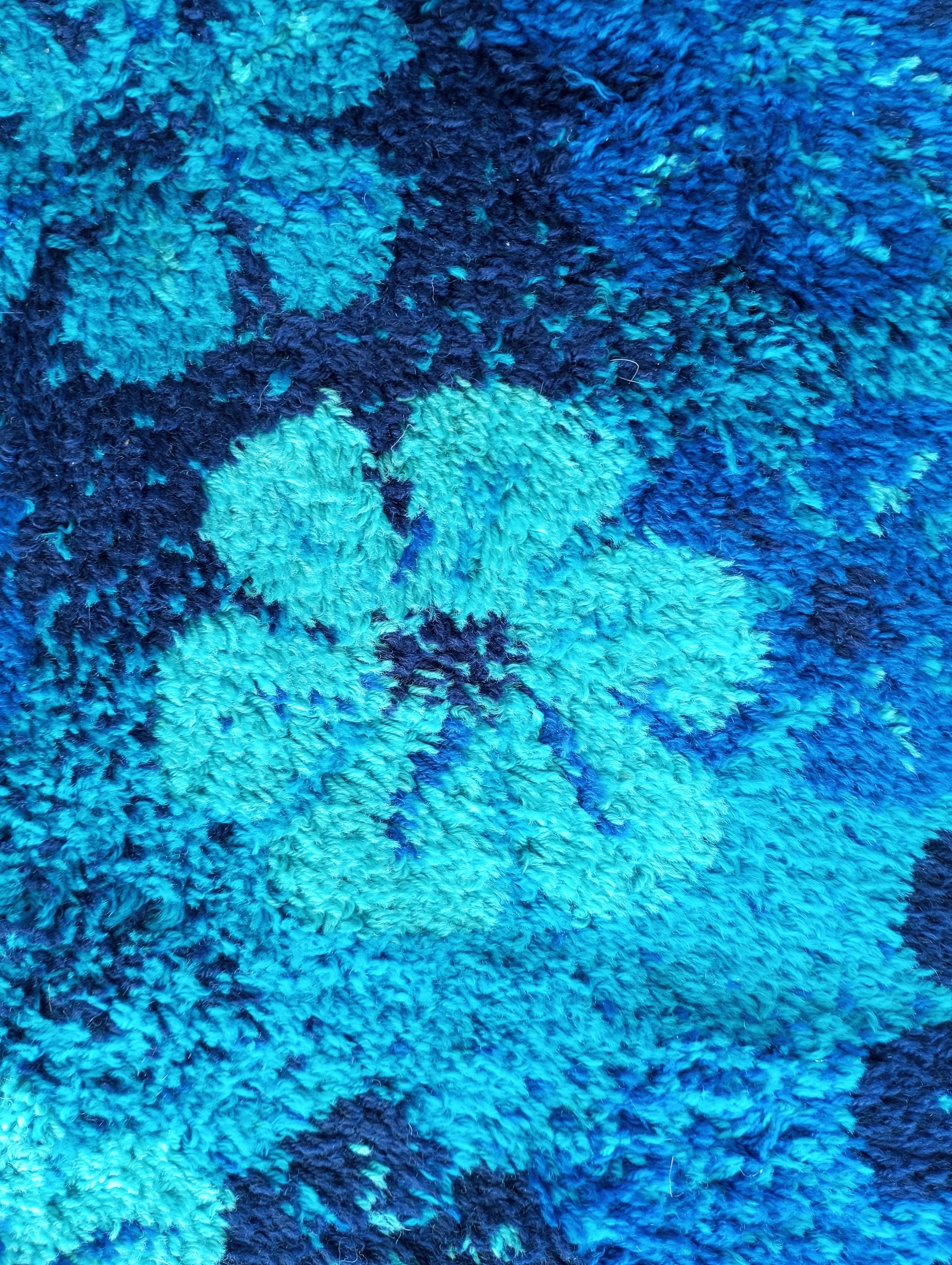 Danish wool rug from the 1970s In Good Condition For Sale In Firenze, FI