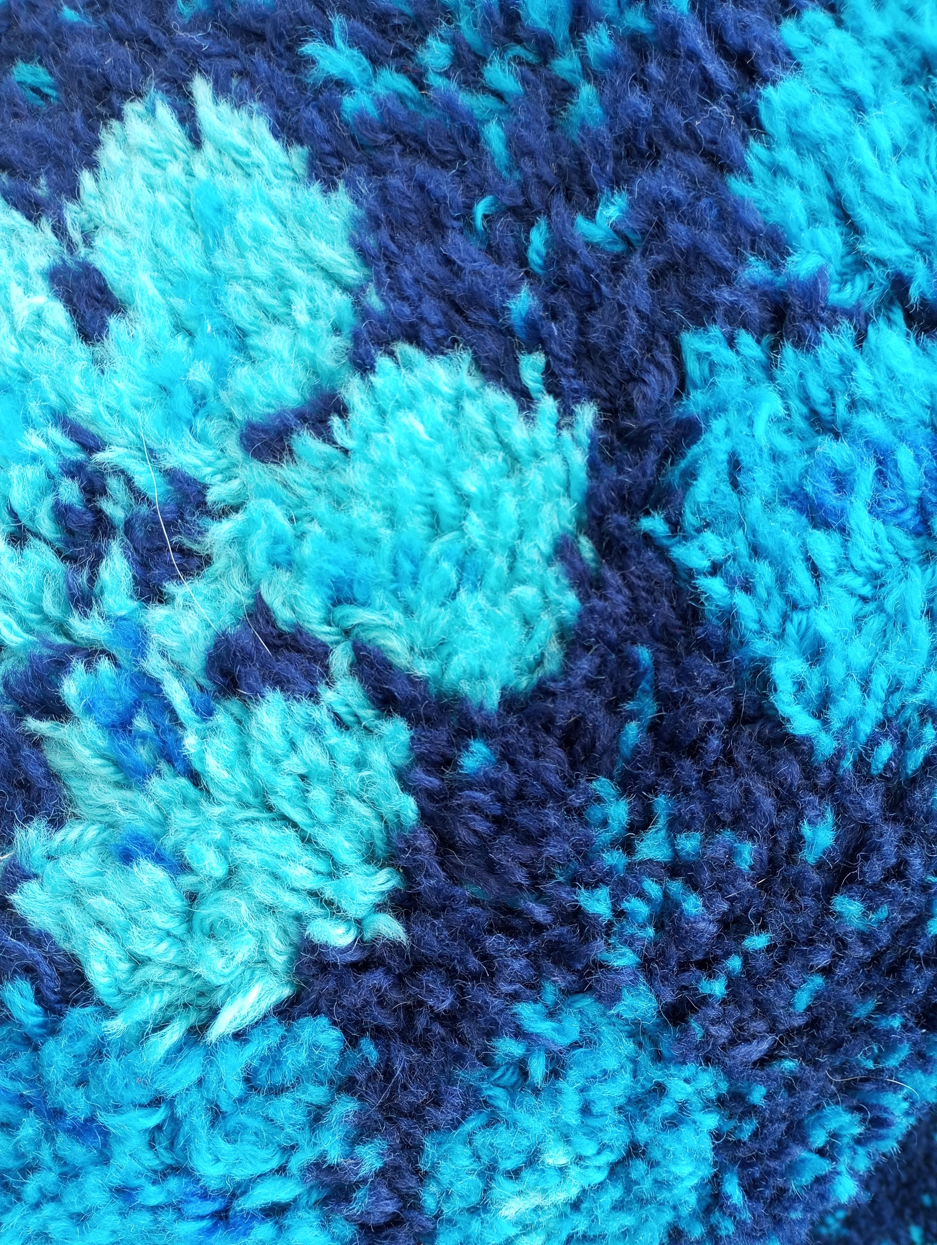 Danish wool rug from the 1970s For Sale 3