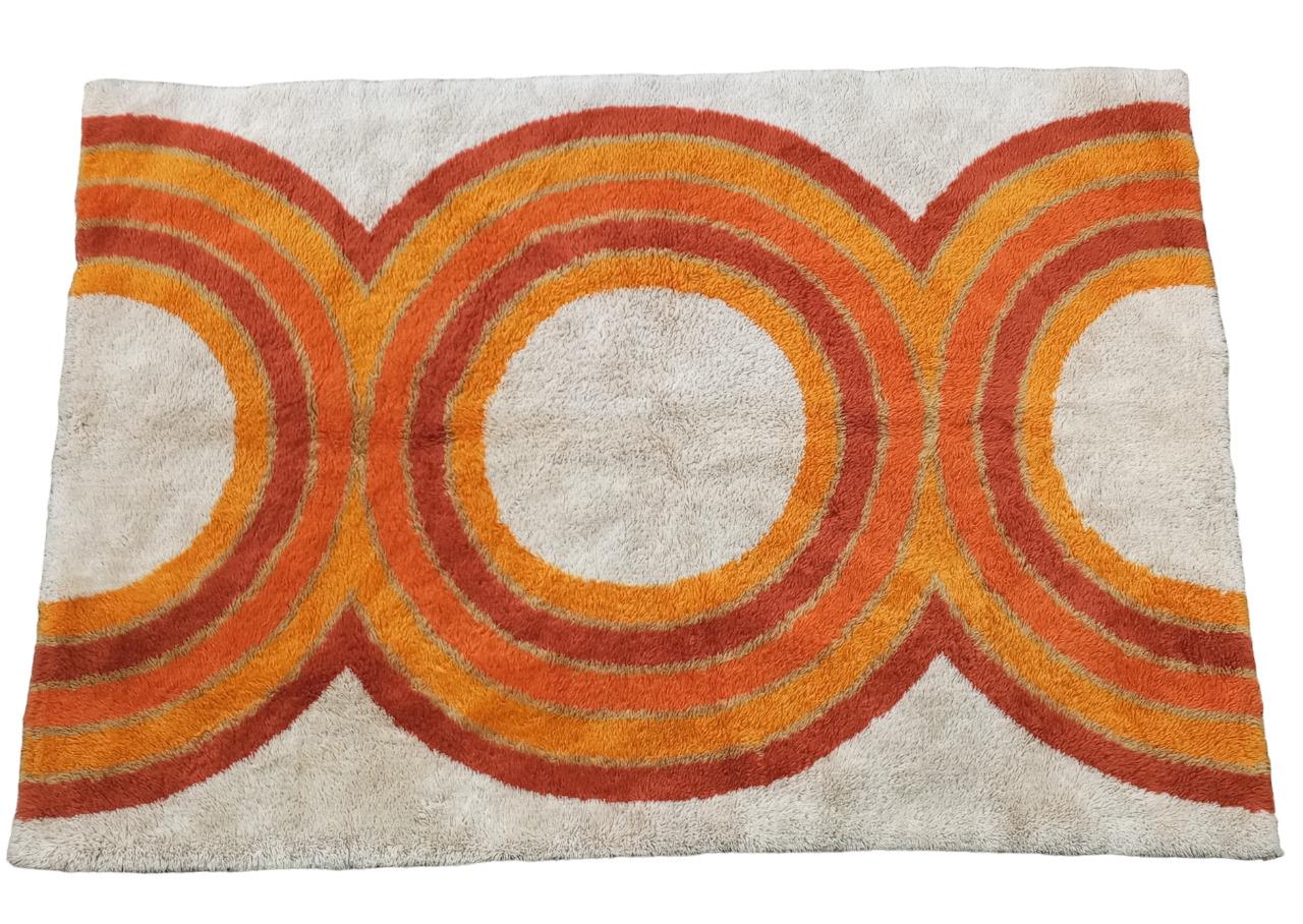 Danish RYA wool rug by Hojer Eksport Wilton 1970s For Sale 5