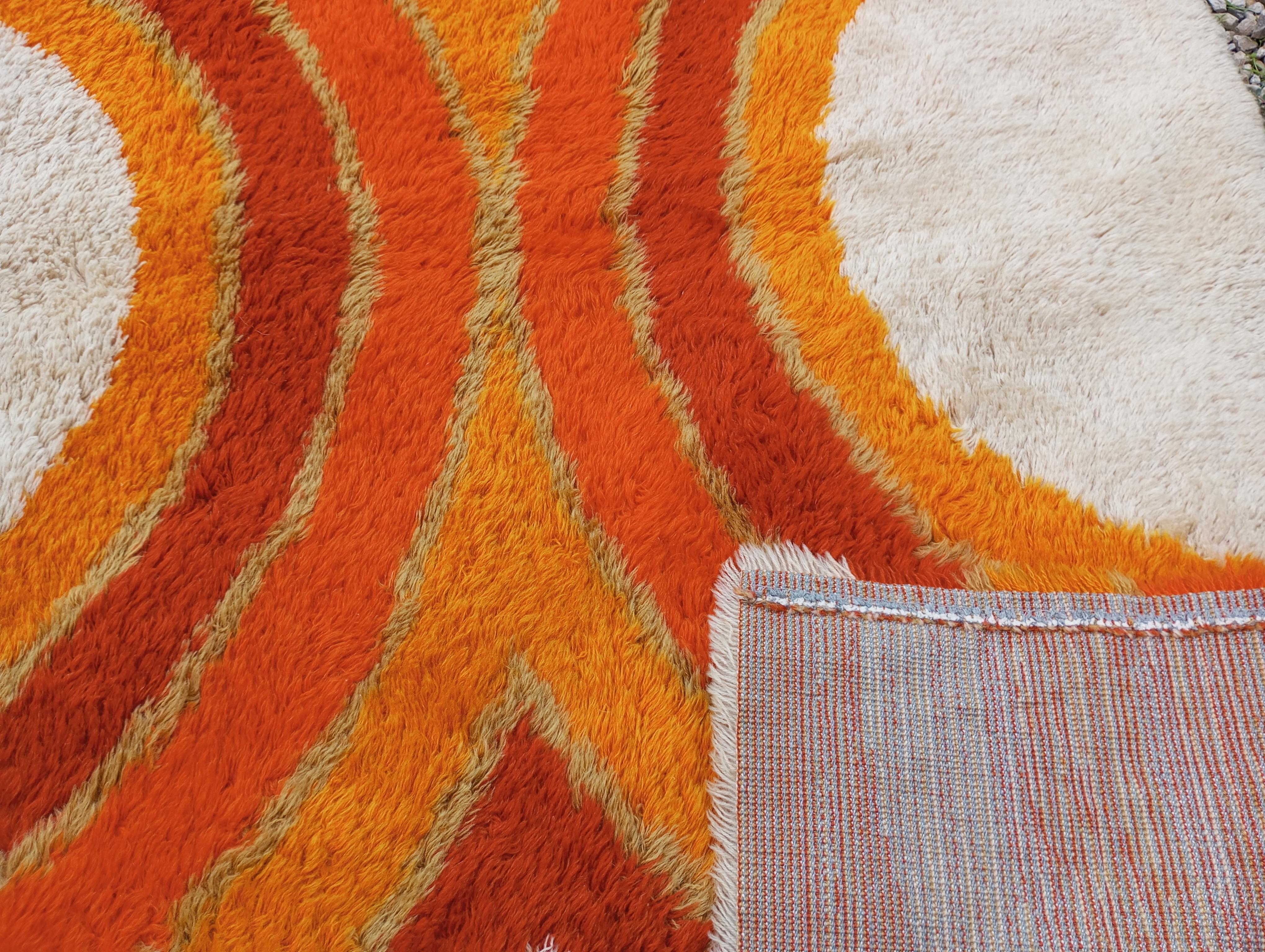Danish RYA wool rug by Hojer Eksport Wilton 1970s For Sale 7