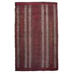 Moroccan Sahara Mauritanian Brown Handmade Tuareg Rug Mat Vintage Morocco