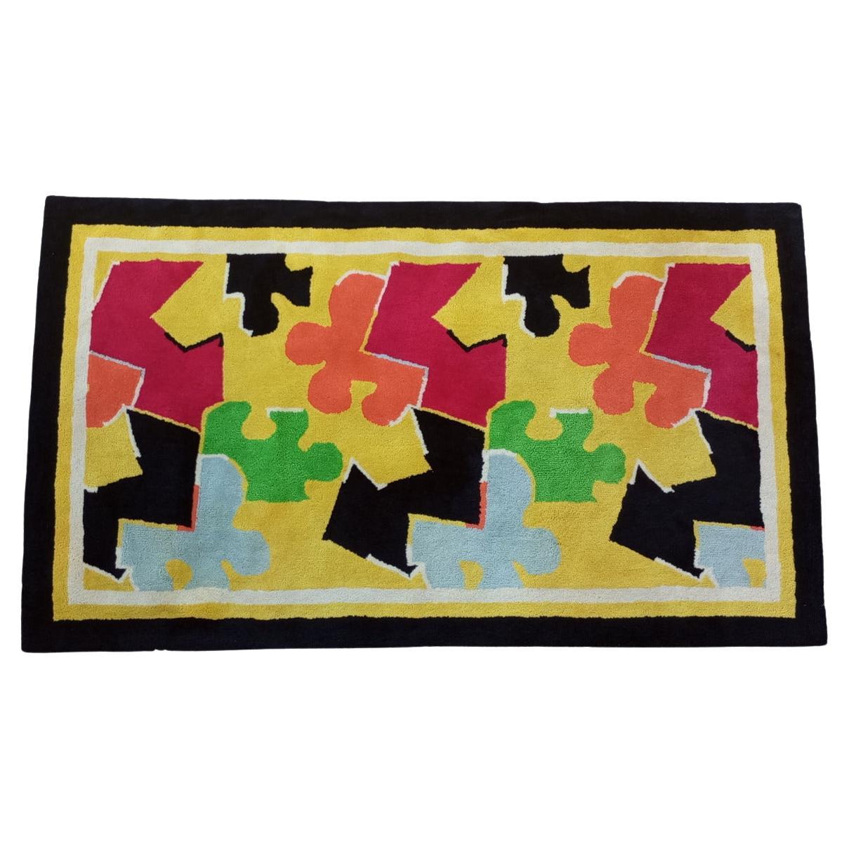 Carpet by Ian Spalding produced by Craigie Stockwell Scotland 1980s