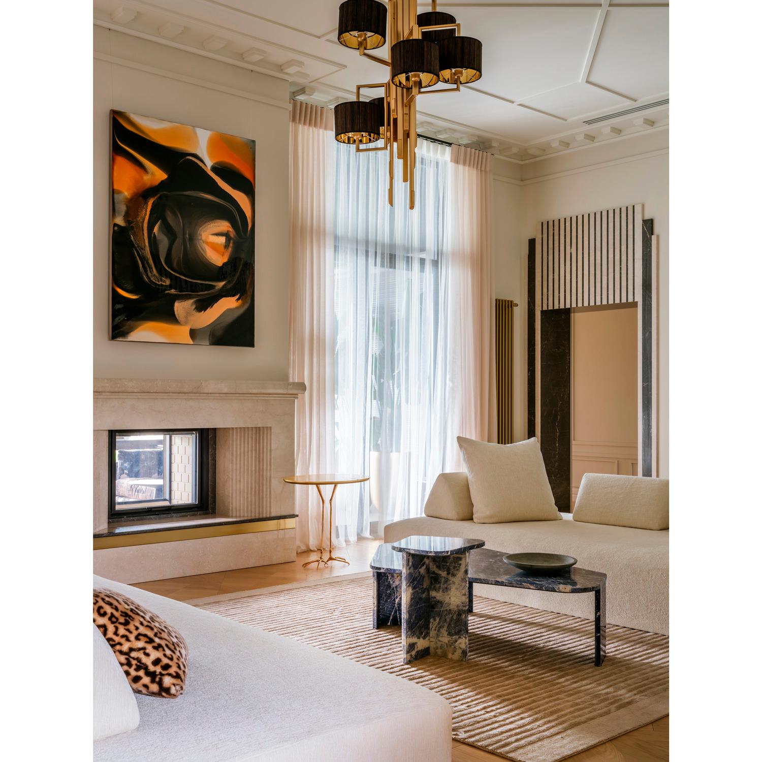 Modern Tappeto Design Bianco in Fibre Naturali a Righe by Deanna Comellini 250x350 cm For Sale