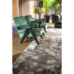 Tappeto Design Contemporaneo Ecologiqueo Grigio par Deanna Comellini 200x300cm