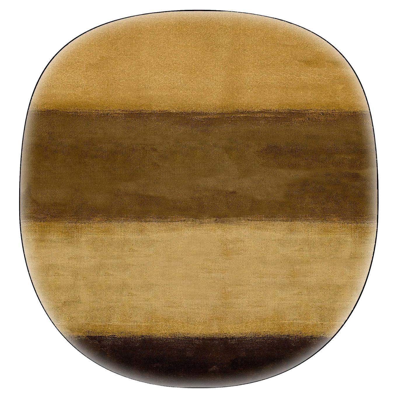 Tappeto Design Forma Organica Resistente Marrone by Deanna Comellini 380x395cm