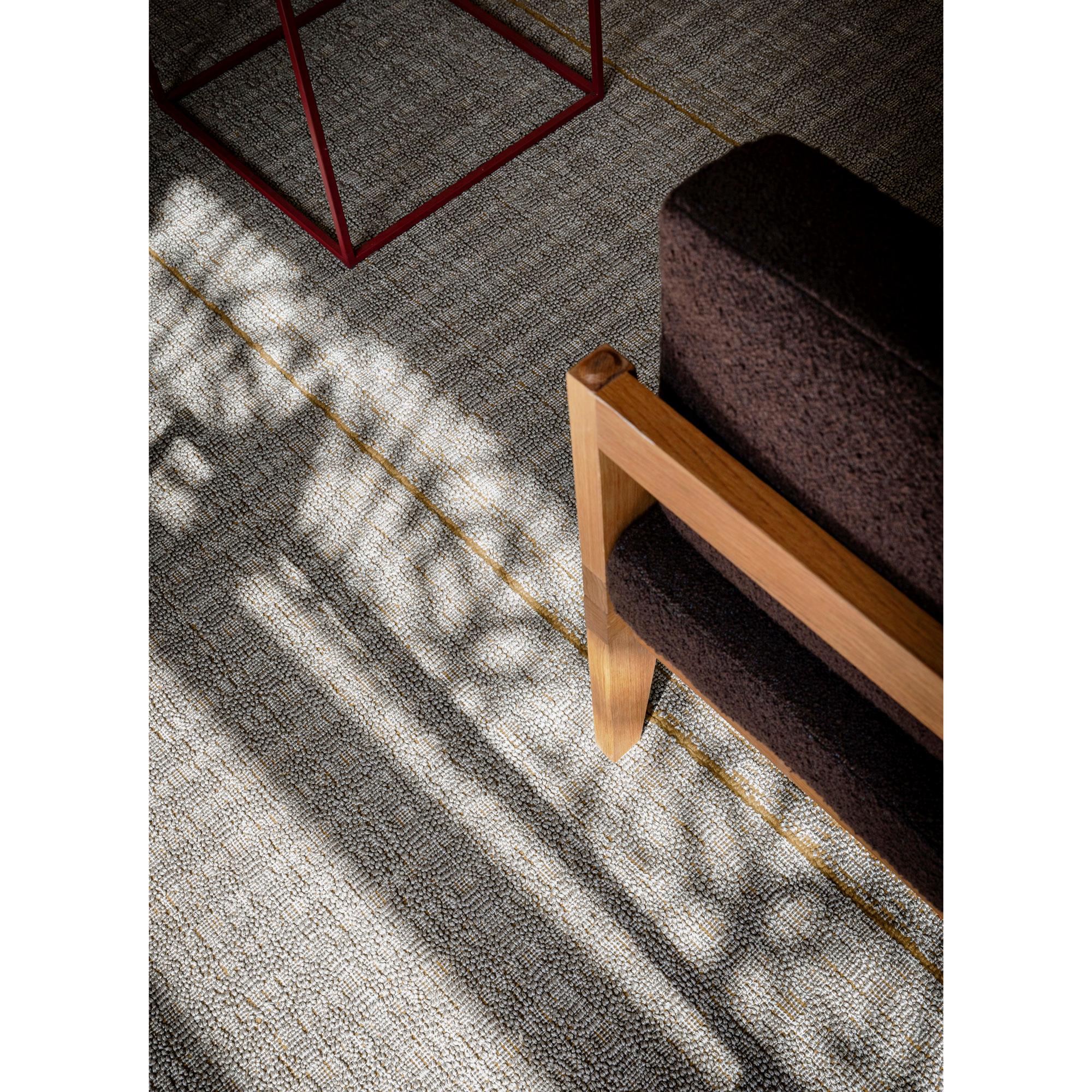 Moderno Tappeto Design Iconico Beige Naturale Pattern 3D di Deanna Comellini 200x300cm in vendita