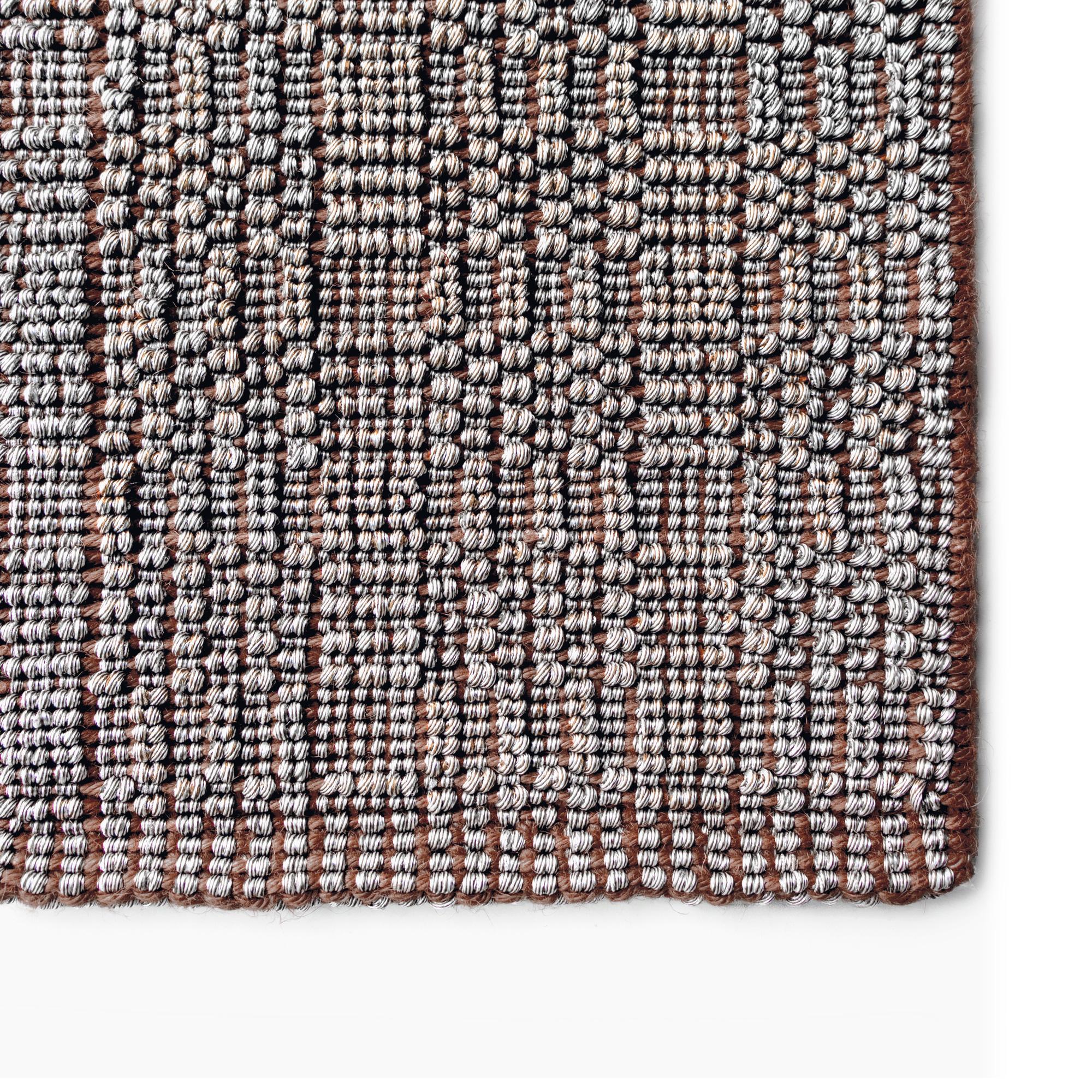 Indiano Tappeto Design Iconico Scacchi 3D Marrone Terra di Deanna Comellini 200x300 cm in vendita