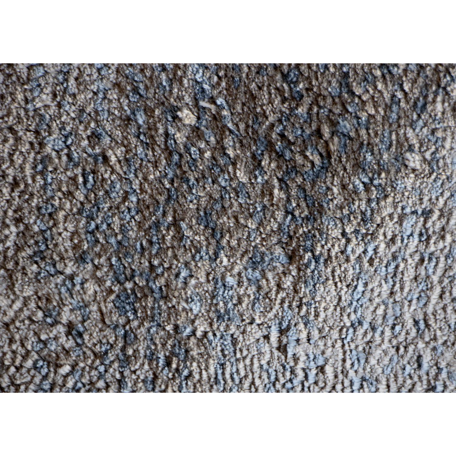 Hand-Woven Tappeto Design In-Canto Acquerello Blu Grigio by Deanna Comellini 250x350cm For Sale