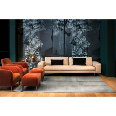 Tappeto Design/One en Lana Grigio Hand Made by Deanna Comellini 205x290 cm