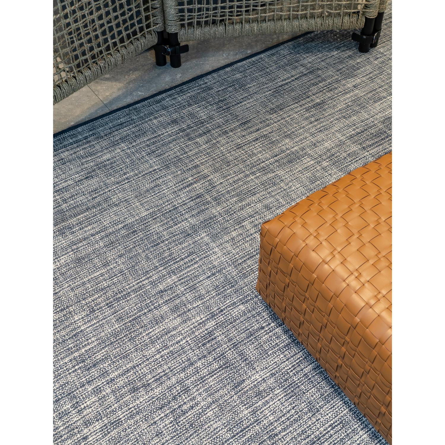 Indien Design Tappeto en lana melange resistente blu de Deanna Comellini 250 x 350 cm en vente