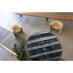 Tappeto Design Italiano a righe in forma organica di Deanna Comellini 190x200 cm