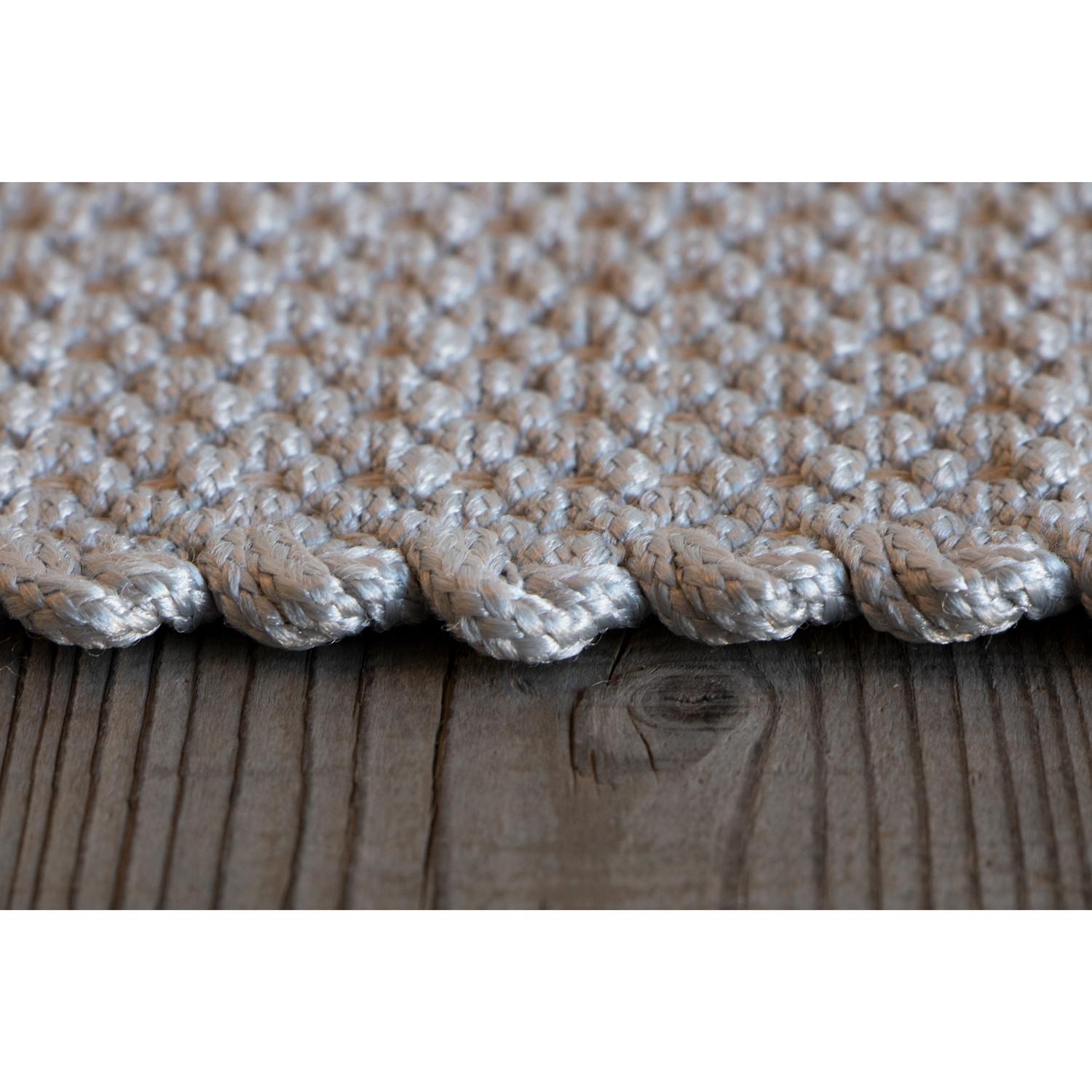 Hand-Woven Tappeto Design italiano alto artigianato bianco by Deanna Comelllini 200x300cm For Sale