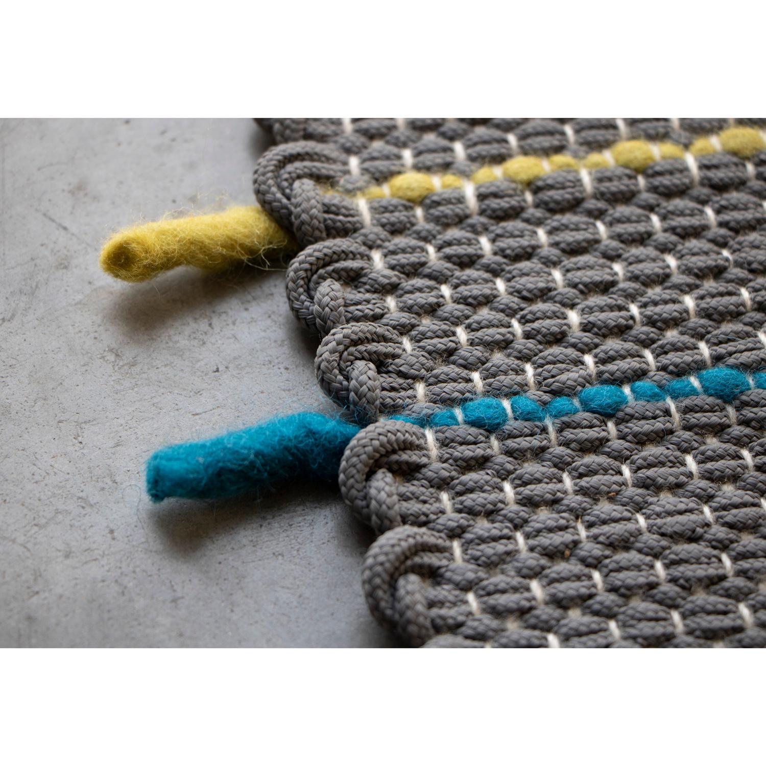 Tappeto Design Italiano Alto Artigianato Grigio de Deanna Comelllini 120x180 cm Poliéster en venta