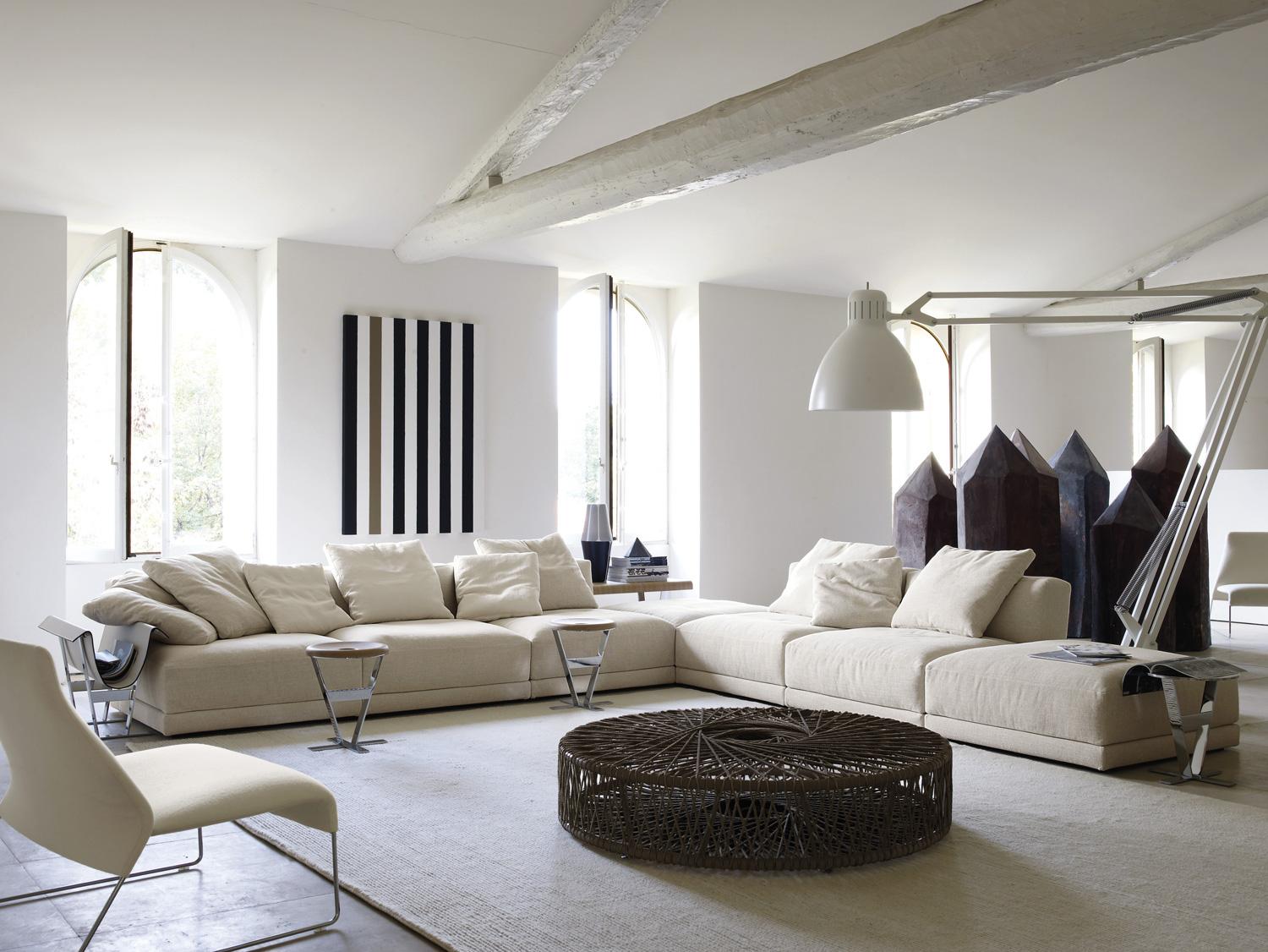 Tappeto Design Italiano Bianco Lana Righe by Deanna Comellini In Stock 170x240cm In New Condition For Sale In Bologna, IT