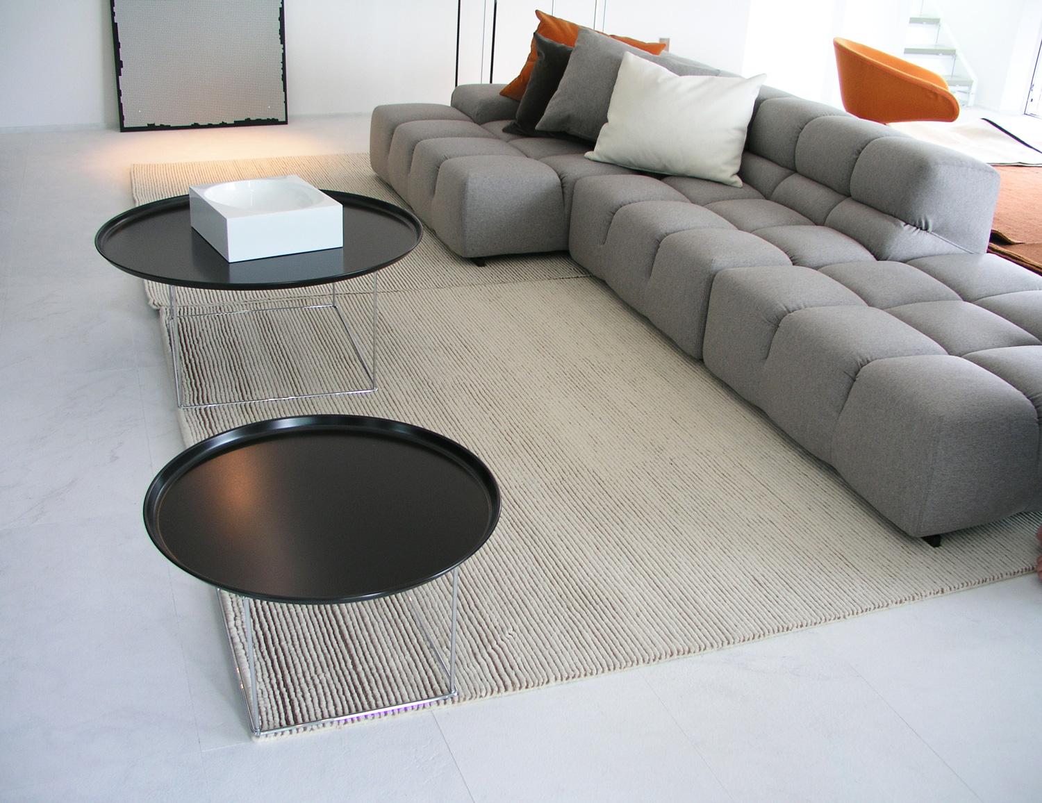Wool Tappeto Design Italiano Bianco Lana Righe by Deanna Comellini In Stock 170x240cm For Sale