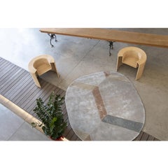 Tappeto Design Italiano Forma Organica beige par Deanna Comellini 250 x260 cm