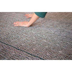 Tappeto design italiano grigio e verde von Deanna Comellini auf Lager 200x300cm