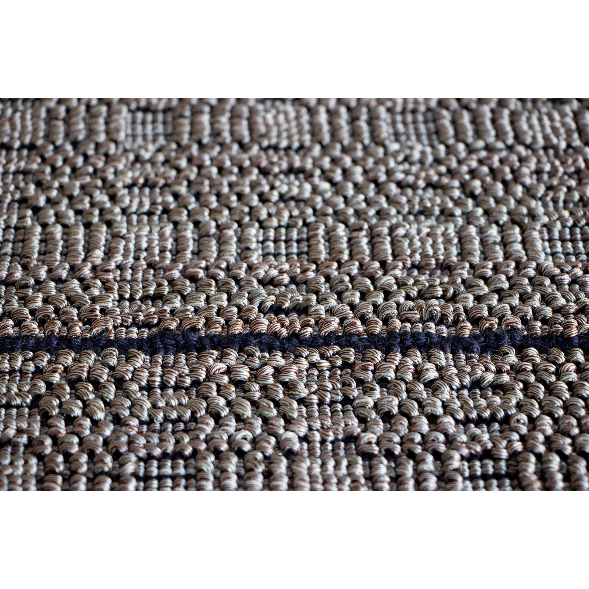 Moderno Tappeto design italiano grigio linee blu di Deanna Comellini in Stock 200x300cm in vendita