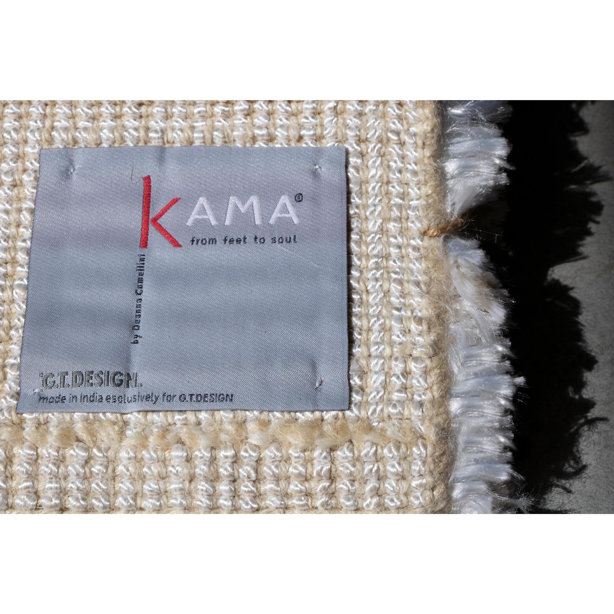 Tessuto a mano Tappeto Design Italiano Icona Bianco di Deanna Comellini In magazzino 60x90 cm in vendita