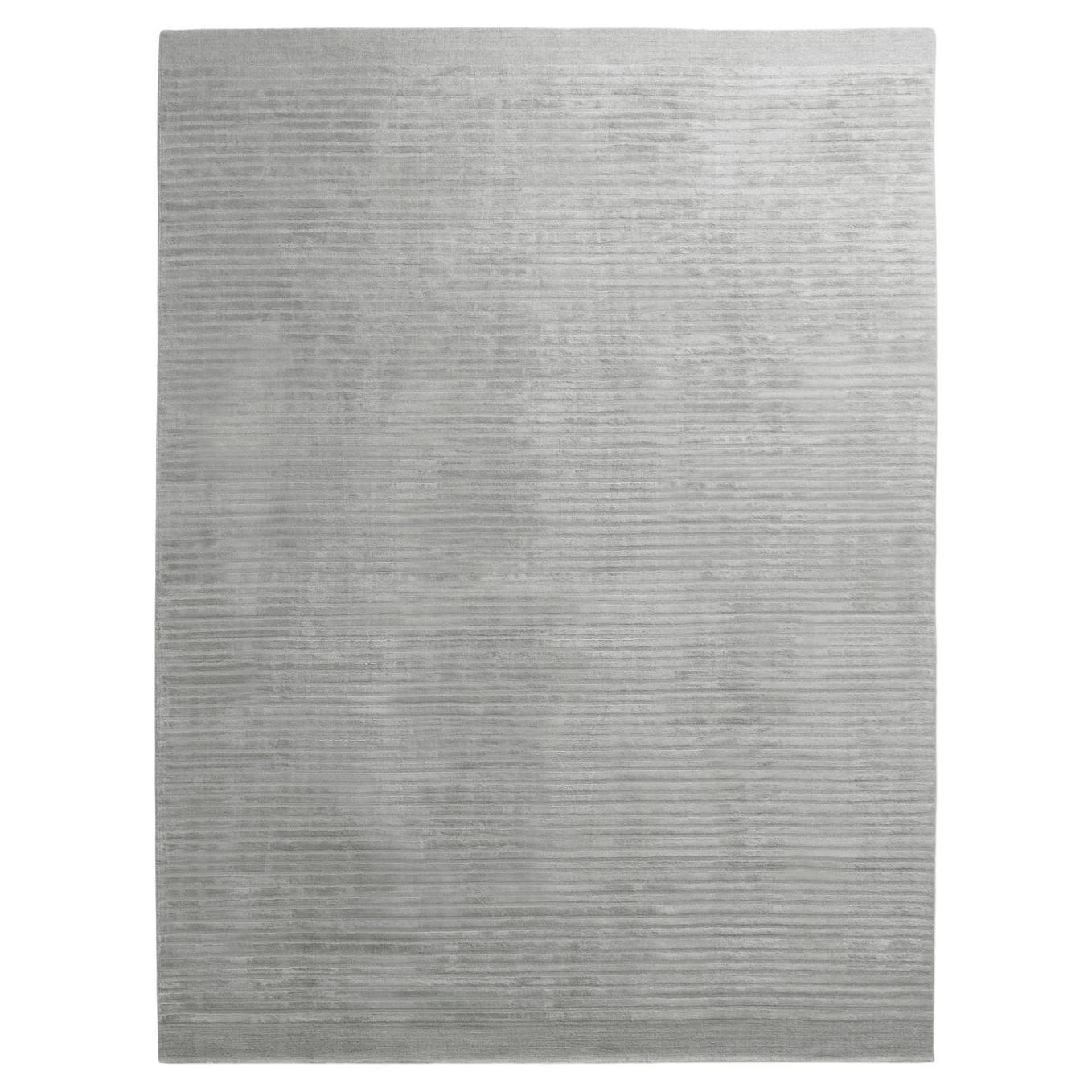 Tappeto Design Italiano in Fibre Naturali Grigio by Deanna Comellini 250x350 cm For Sale