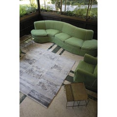 Tappeto Design Italiano Lusso Velluto Righe Grigio by Deanna Comellini 250x350cm