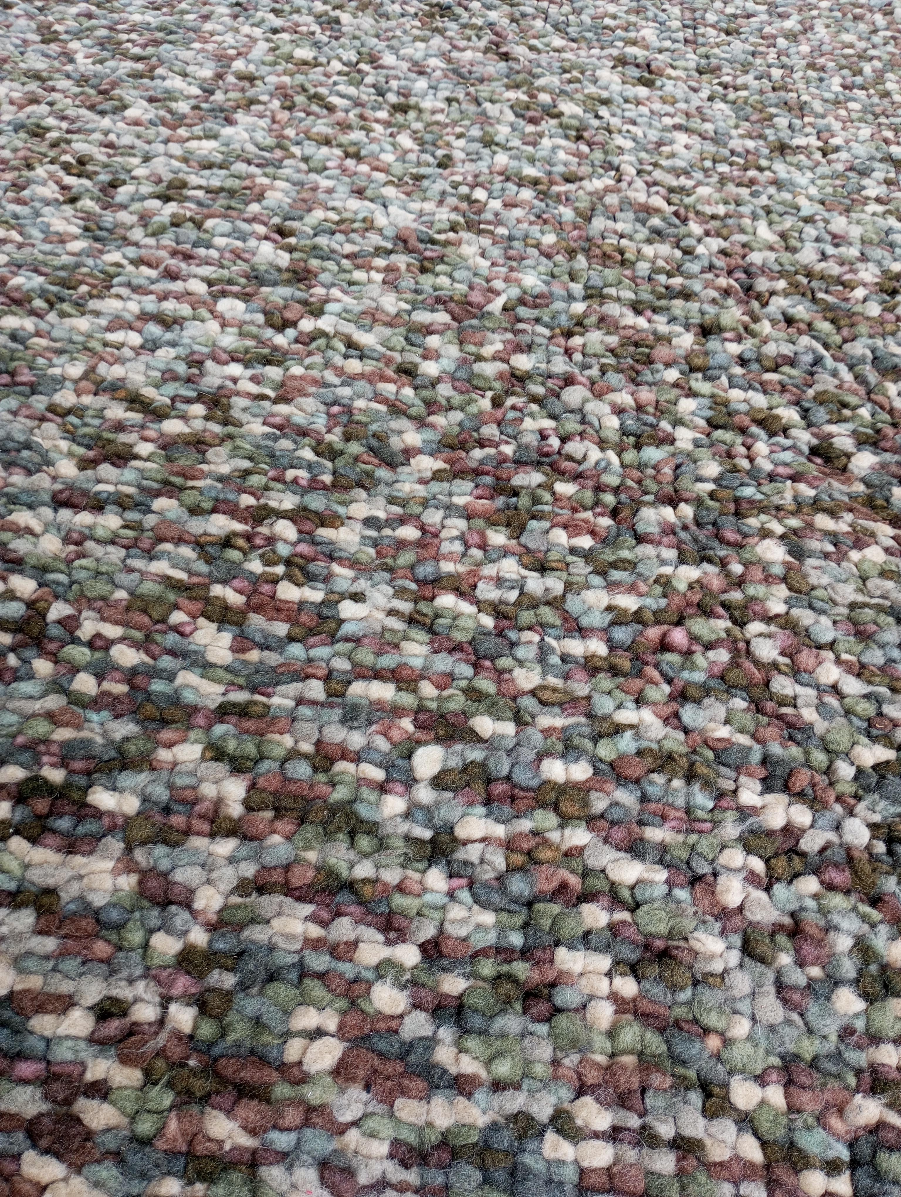 Noué à la main Tapis en laine noué à la main dans les années 1980, conçu par Lano Carpet Belgium en vente