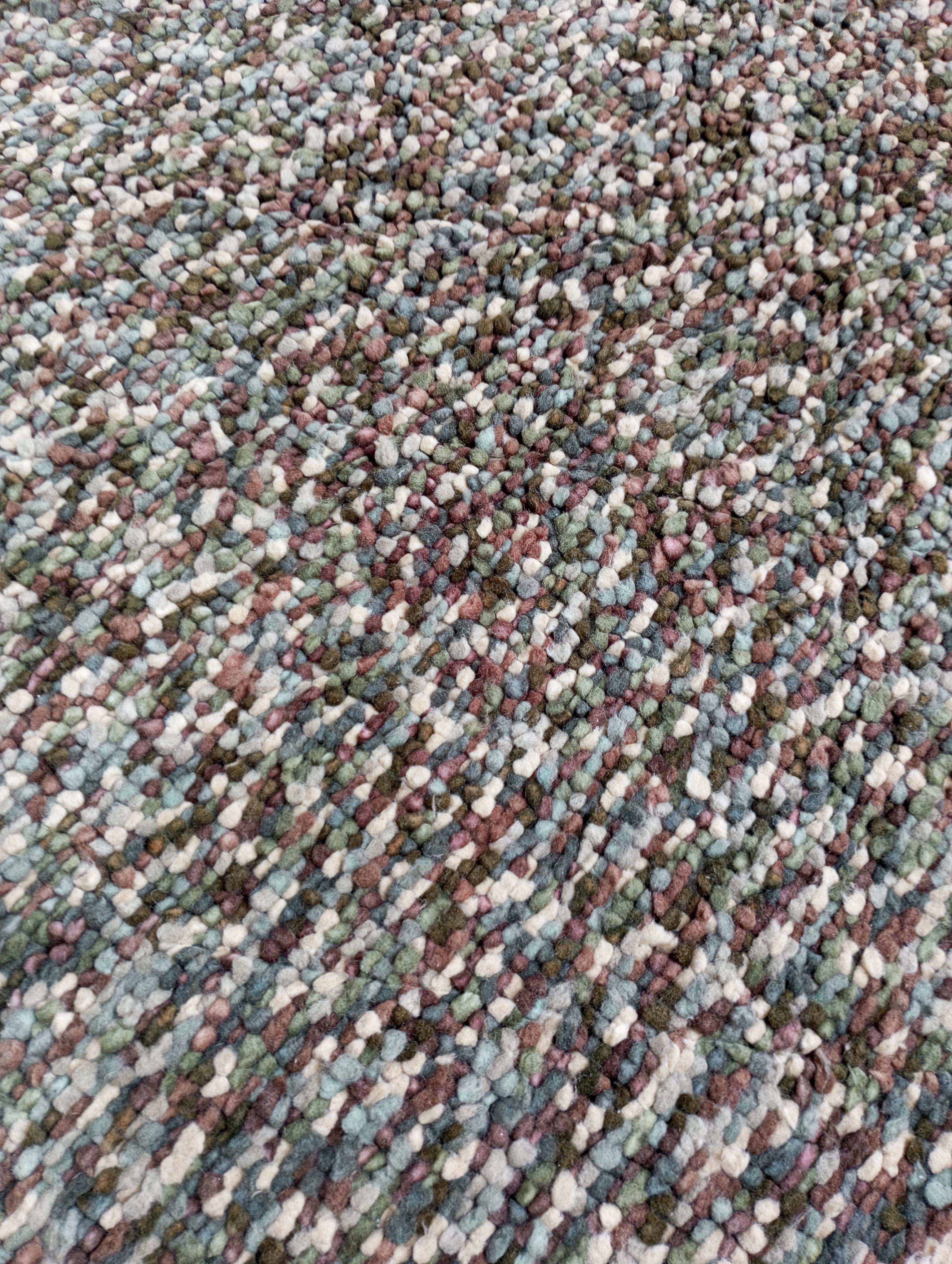 Late 20th Century Tapis en laine noué à la main dans les années 1980, conçu par Lano Carpet Belgium en vente