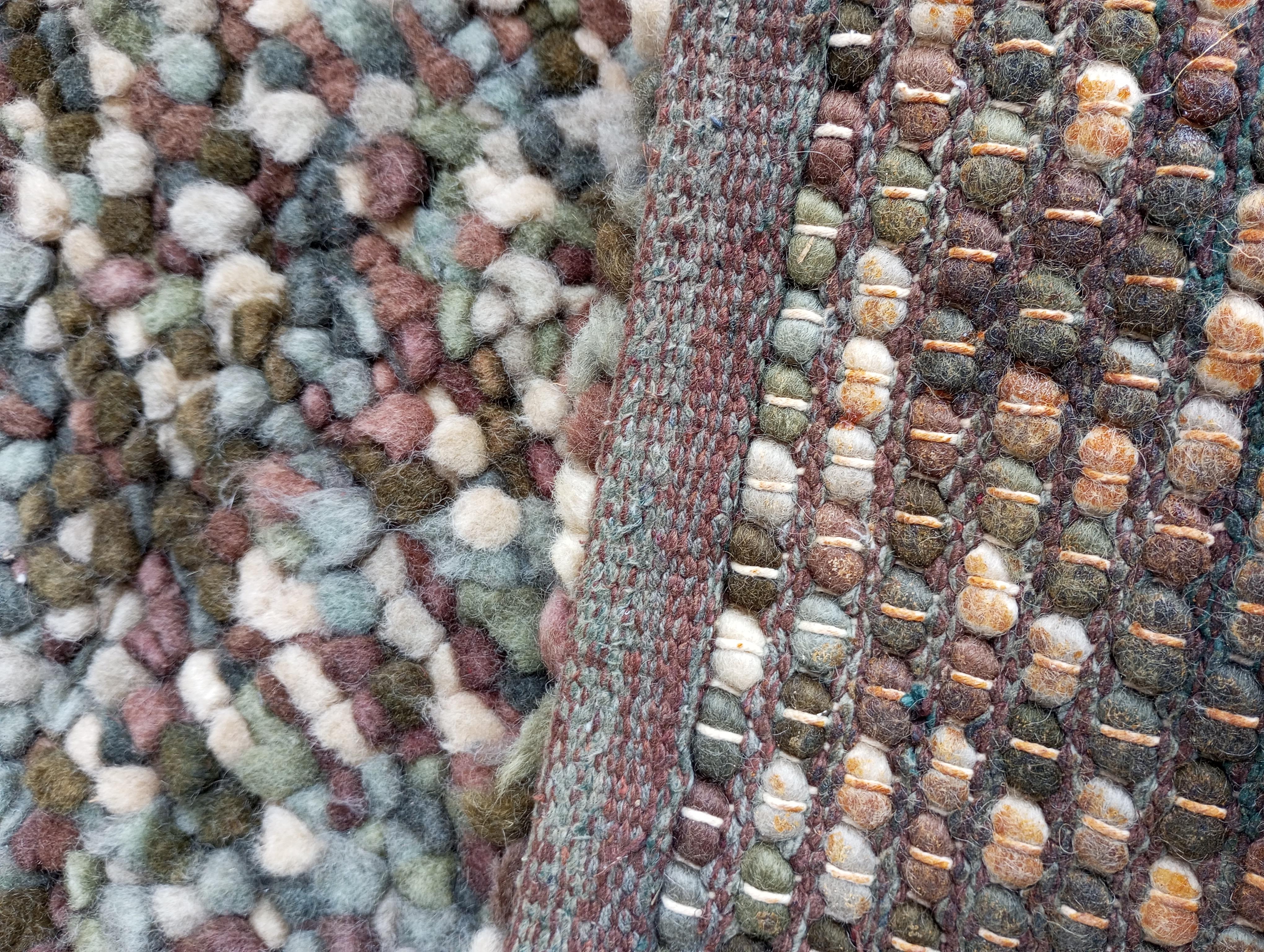 Laine Tapis en laine noué à la main dans les années 1980, conçu par Lano Carpet Belgium en vente