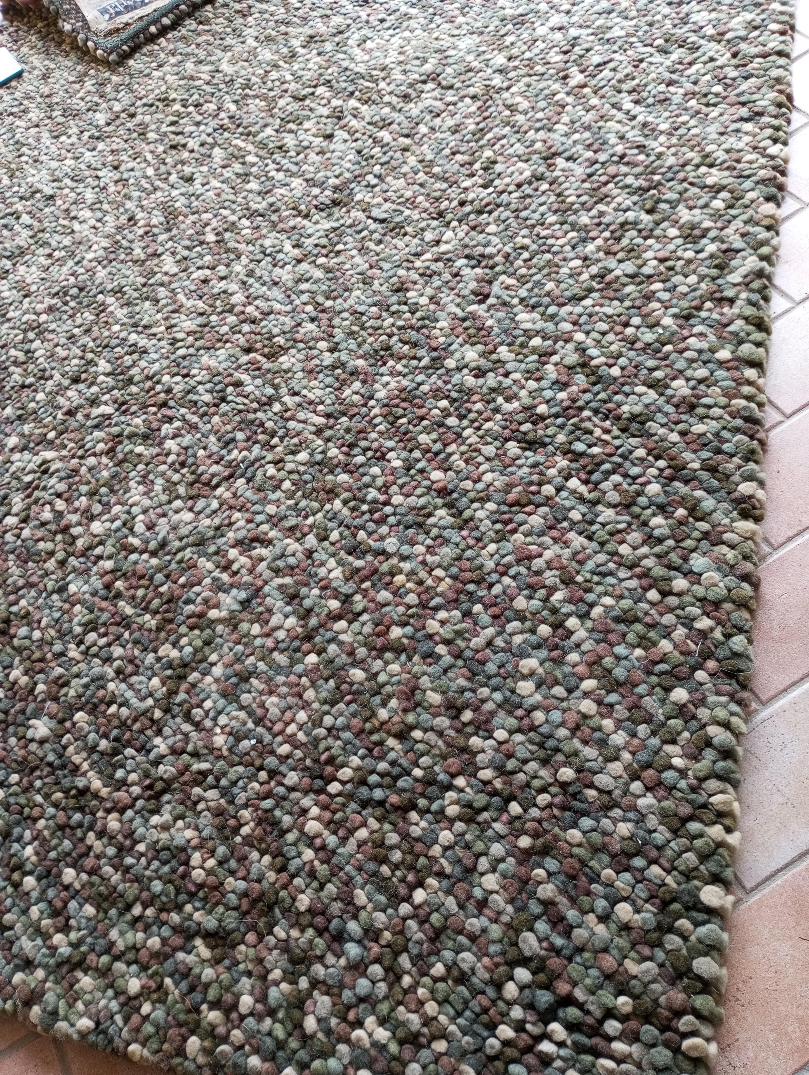 Tapis en laine noué à la main dans les années 1980, conçu par Lano Carpet Belgium en vente 2