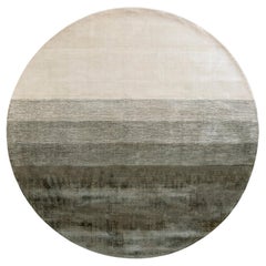 Tappeto design rotondo sfumato verde grigio by Deanna Comellini tondo ø 250 cm
