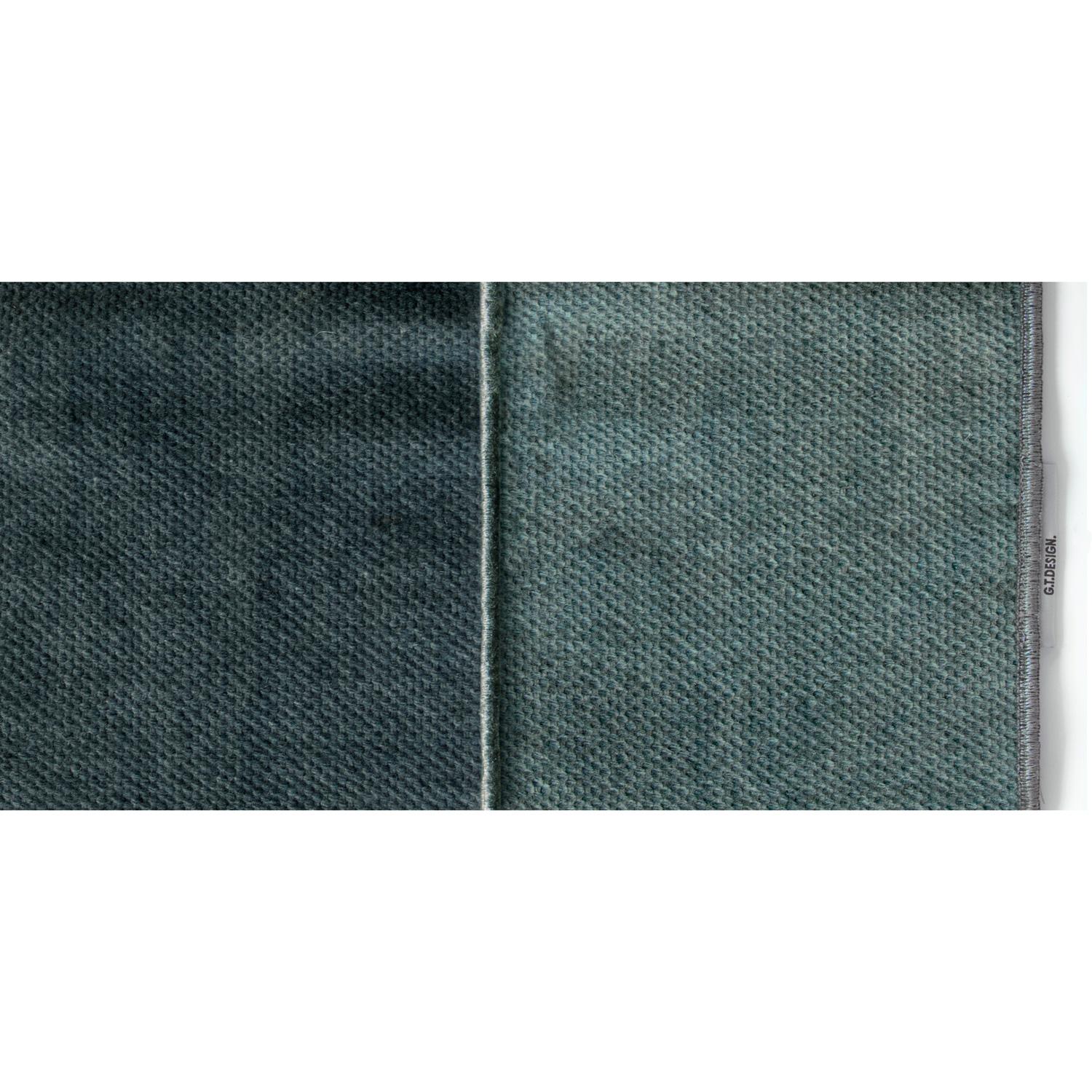 Modern Tappeto di Design Blu in Lana Dipinta by Deanna Comellini 310x390 cm For Sale