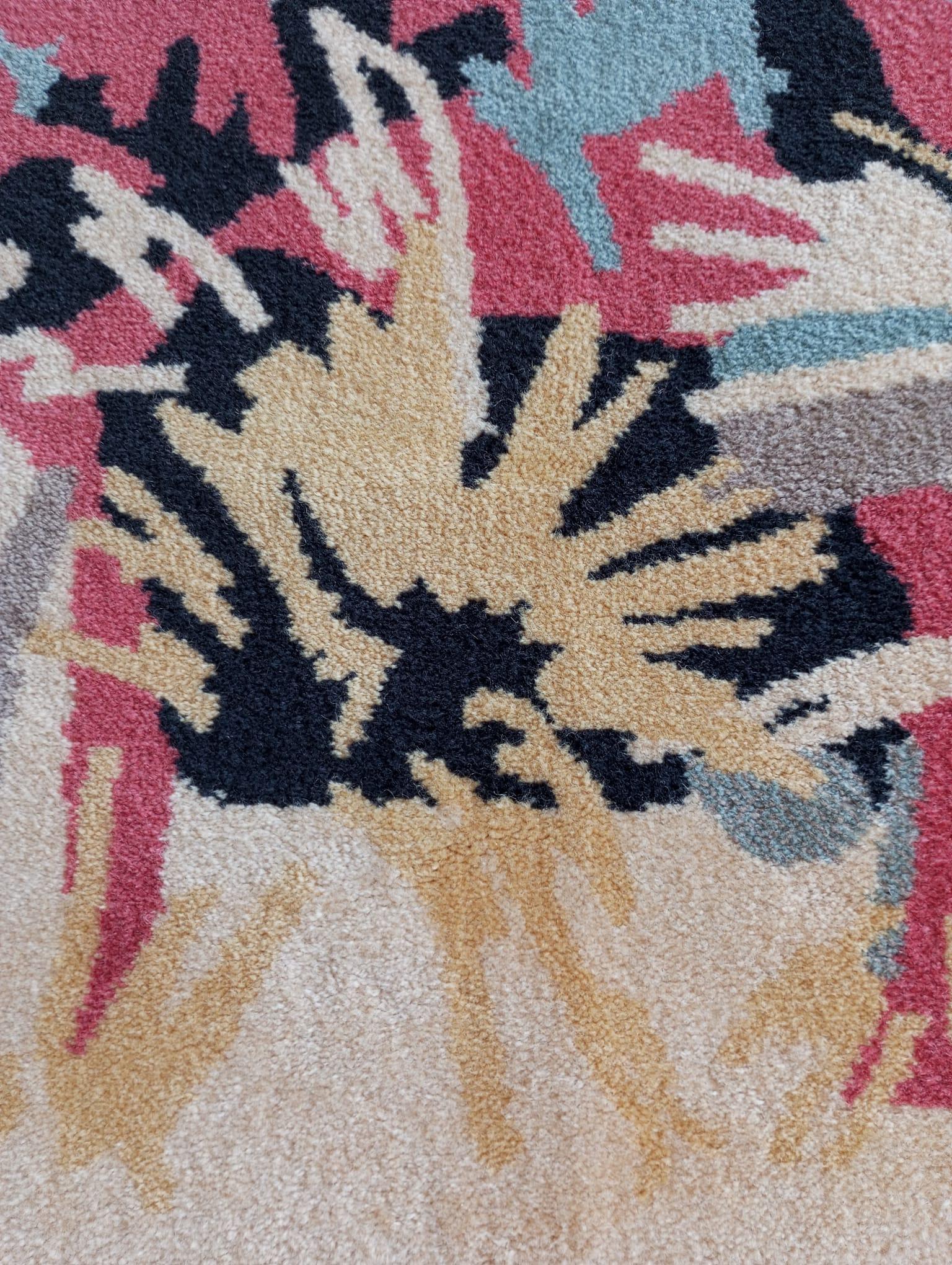 Gianni Vigone design wool rug, Italy 1980s For Sale 4