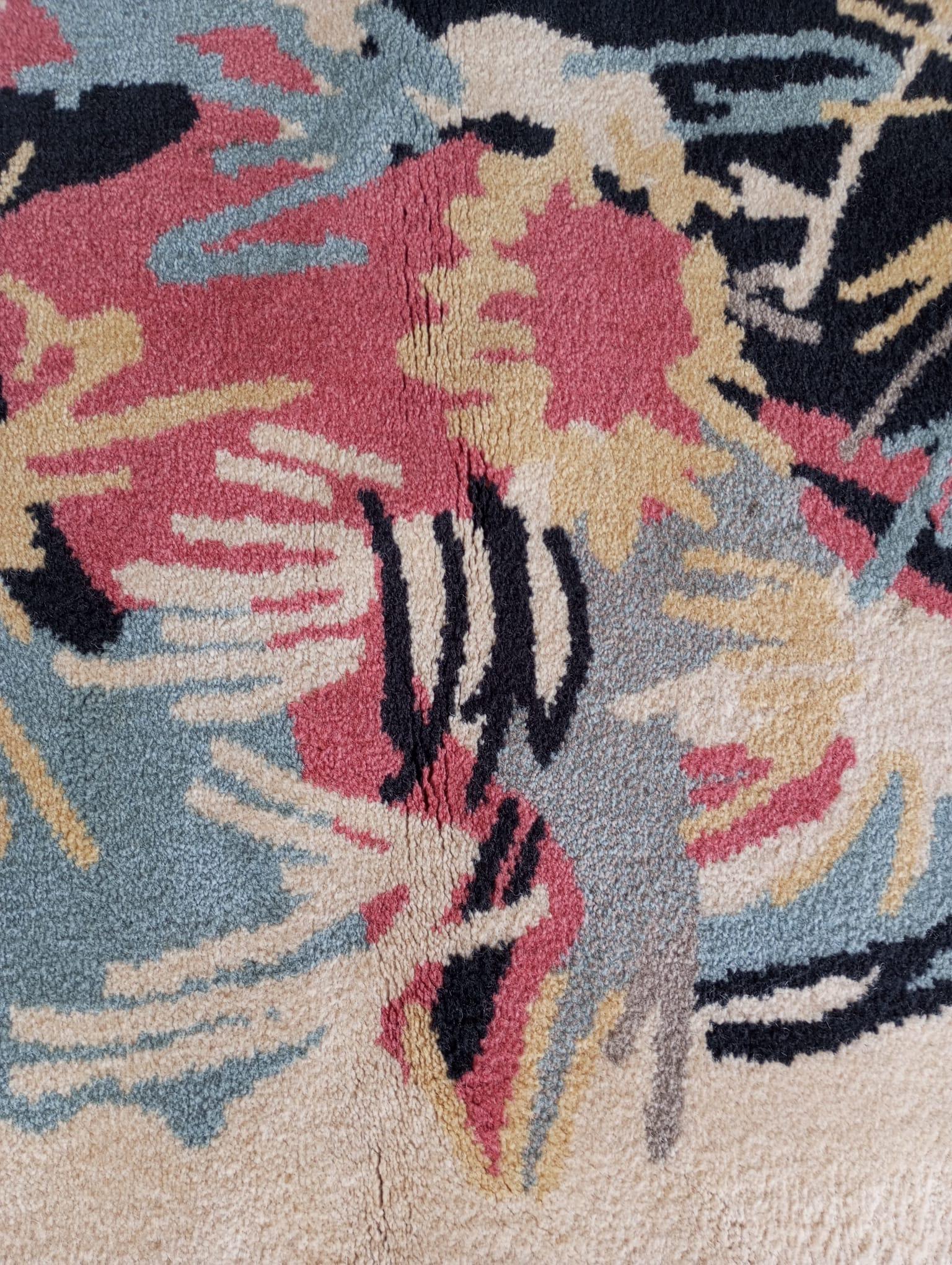 Gianni Vigone design wool rug, Italy 1980s For Sale 5