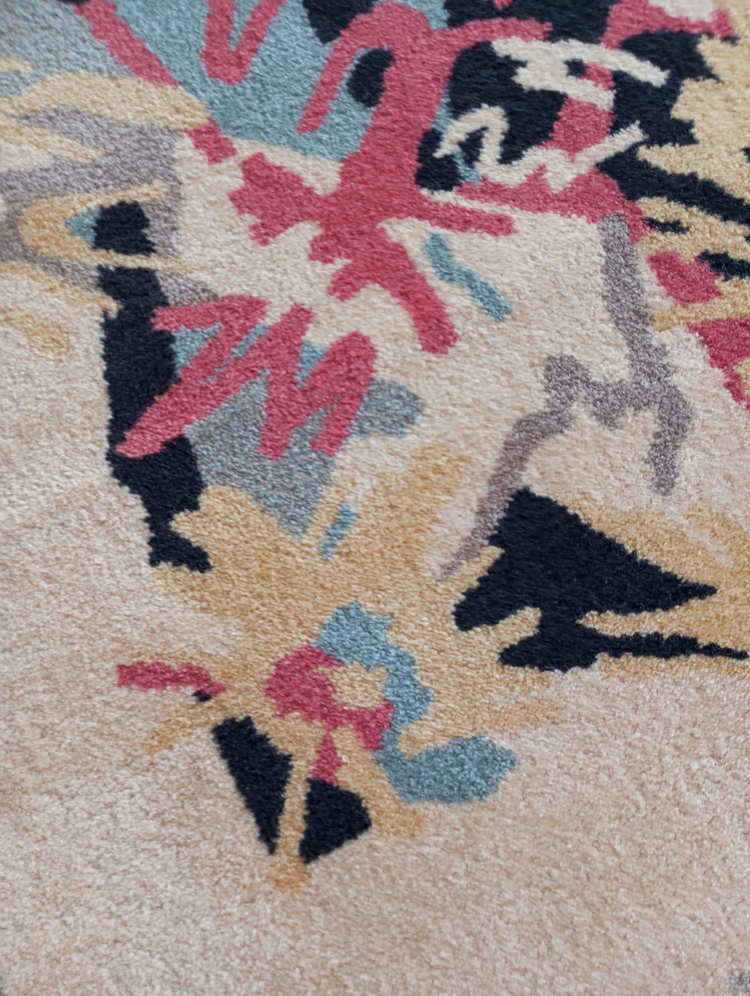 Italian Gianni Vigone design wool rug, Italy 1980s For Sale