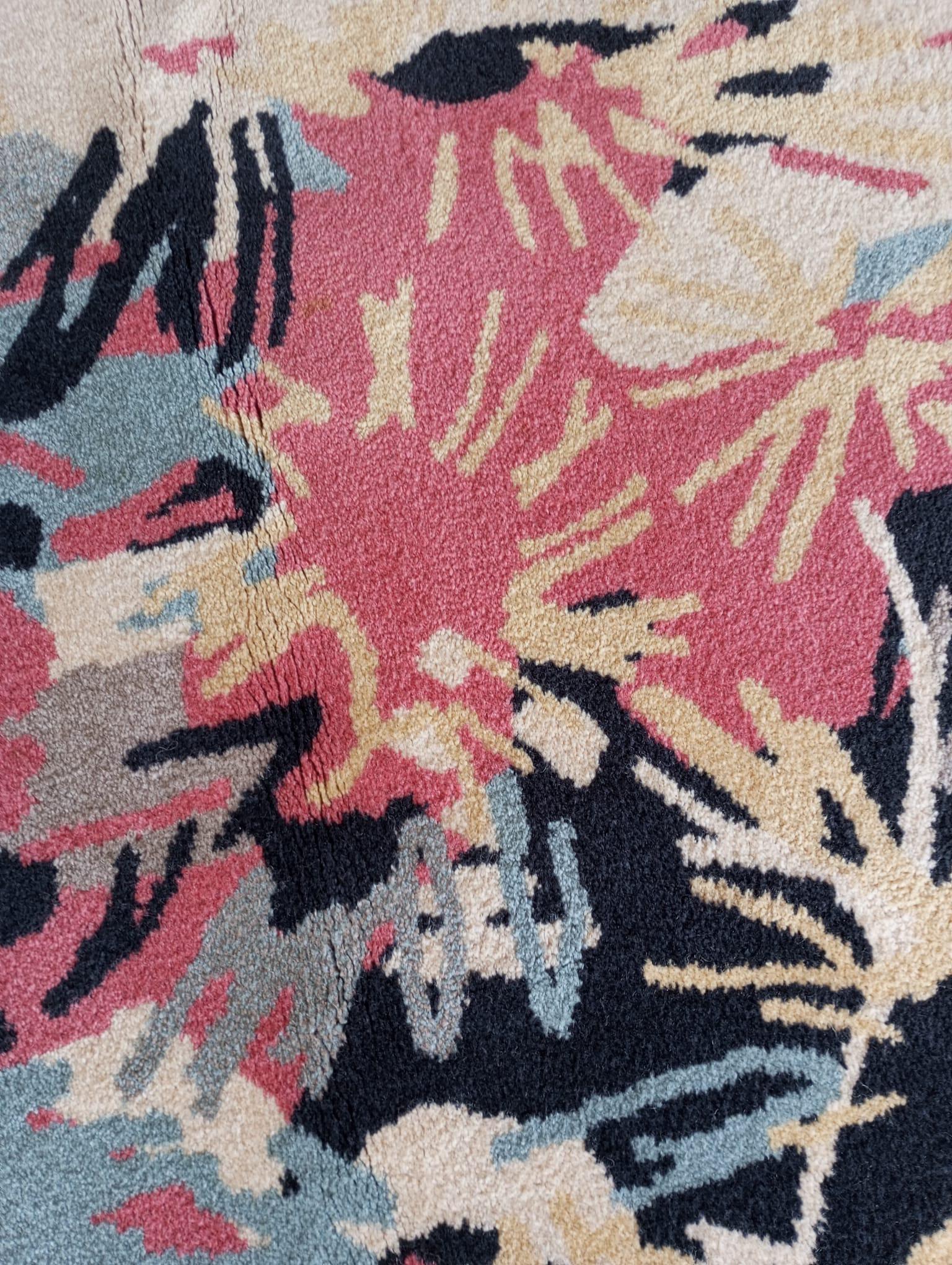 Wool Gianni Vigone design wool rug, Italy 1980s For Sale
