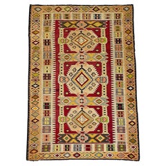 Ethnic or Caucasian short pile rug, ca. 1970.