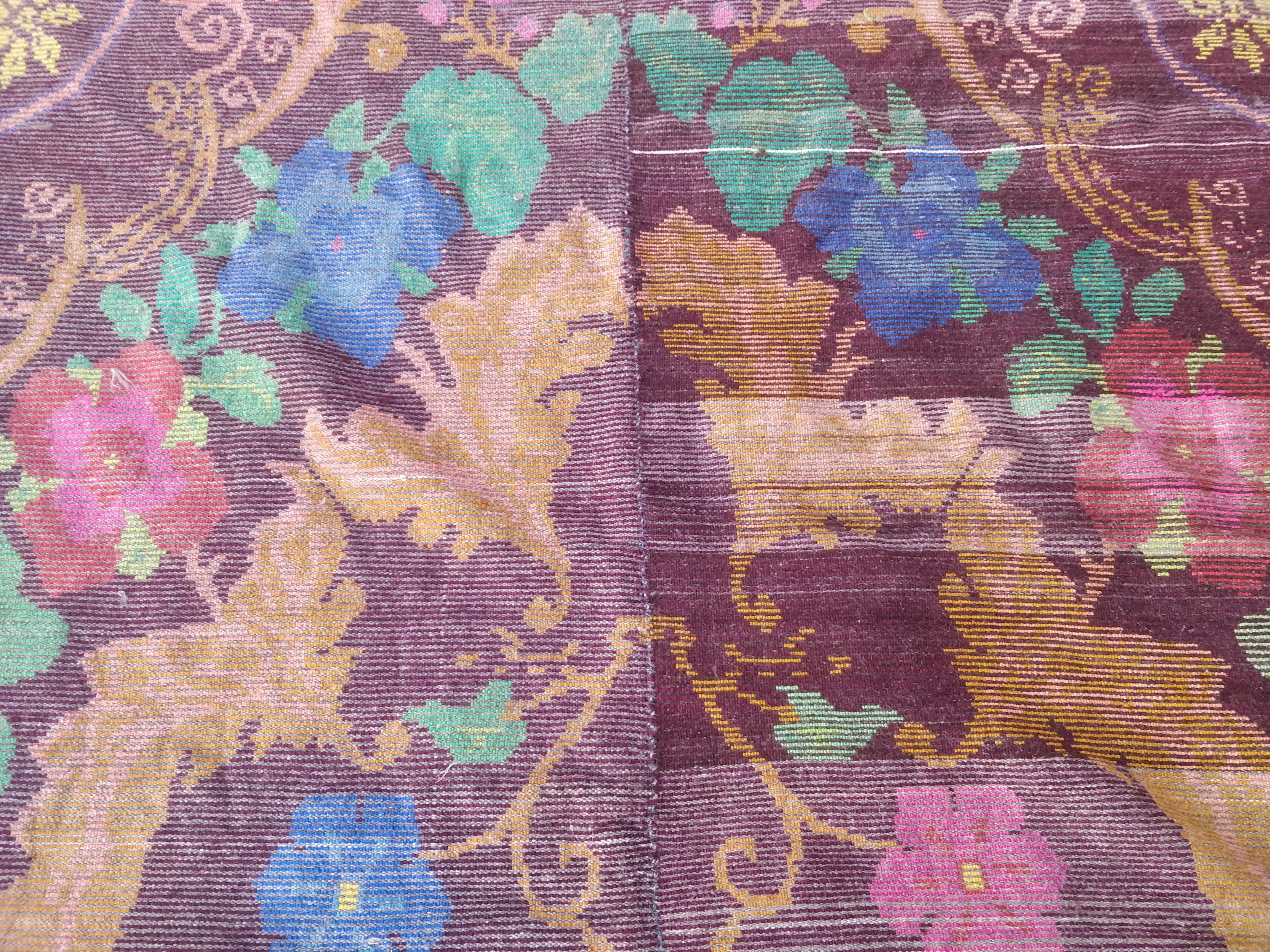 Tappeto europeo annodato a mano in lana 202 x 294 cm. (Italia) Anni ’60 en vente 6
