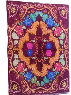 European hand-knotted wool rug 202 x 294 cm. (Italy) 1960s