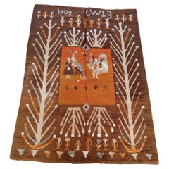 Finnischer Folkloreteppich 280 cm. x 198 cm.