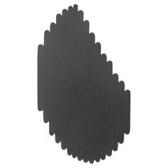 Tappeto forma organica grigio outdoor design italiano Deanna Comellini 144x250cm