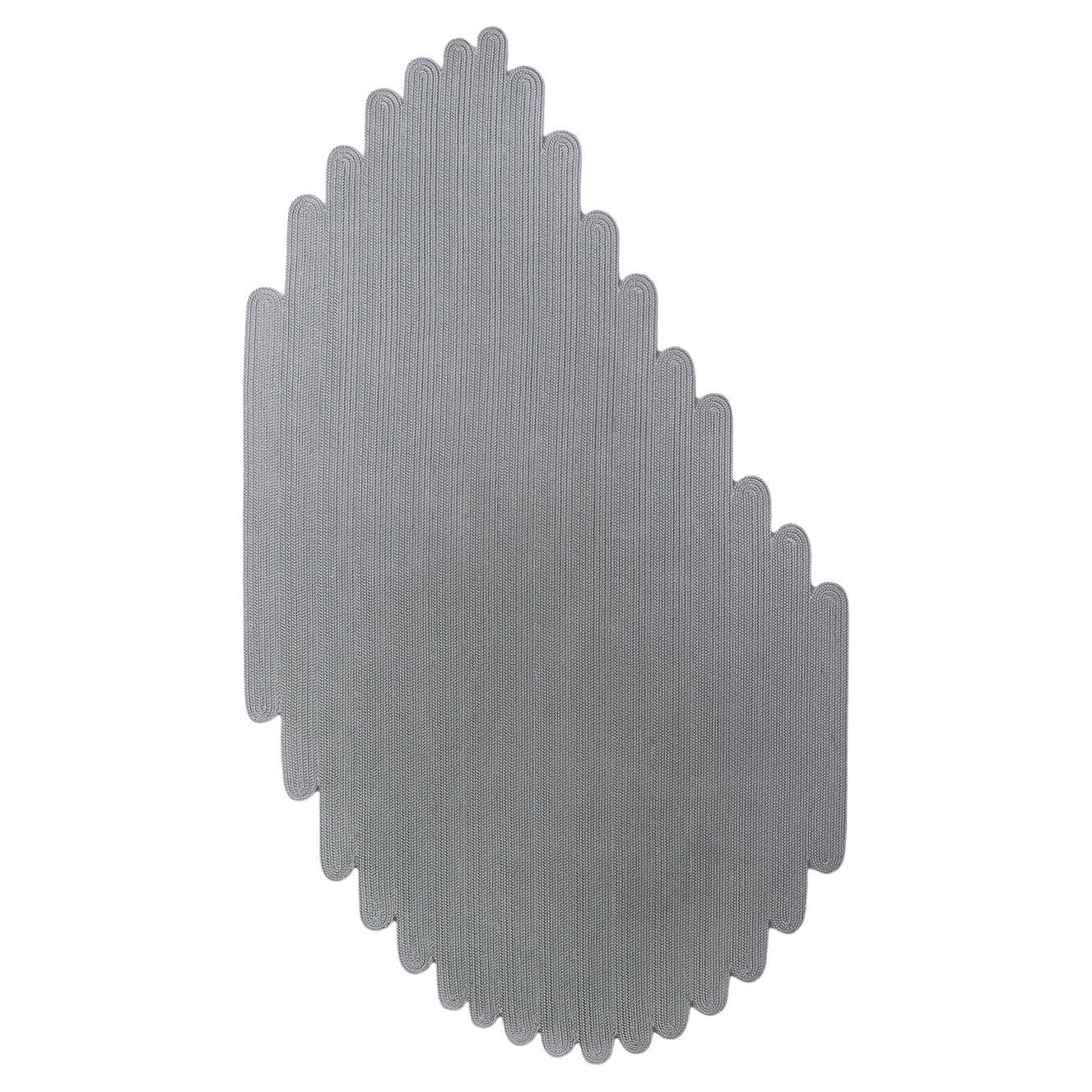 Tappeto forma organica grigio outdoor design italiano Deanna Comellini 144x250cm